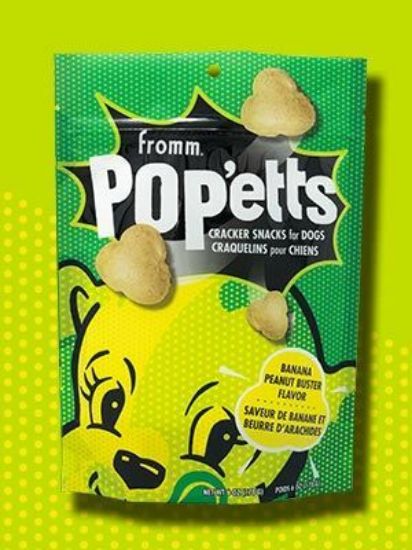 Fromm® Pop'etts Banana Peanut Buster Flavor Cracker Snacks for Dogs